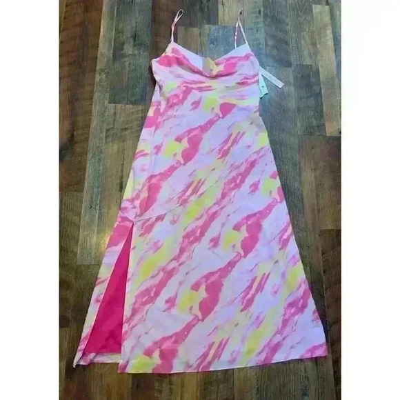 Aqua Slip Dress Women Assorted Pink Yellow NWT Size L - Picture 2 of 9